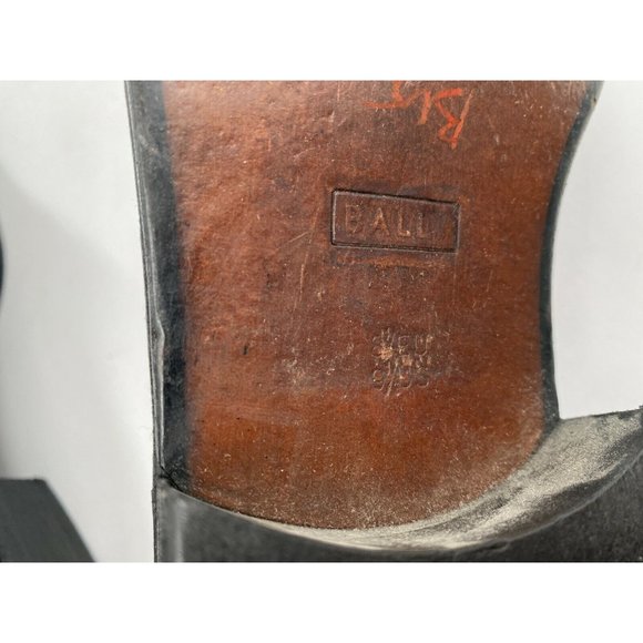 Bally Pedrano Luxurious Black Leather Ankle Buckle Shoes Boots Men's Sz 9.5 US - Picture 7 of 12